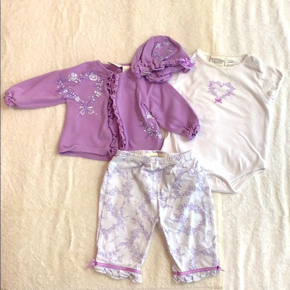Nordstrom Size 3 Months Girls 4-piece Outfit
